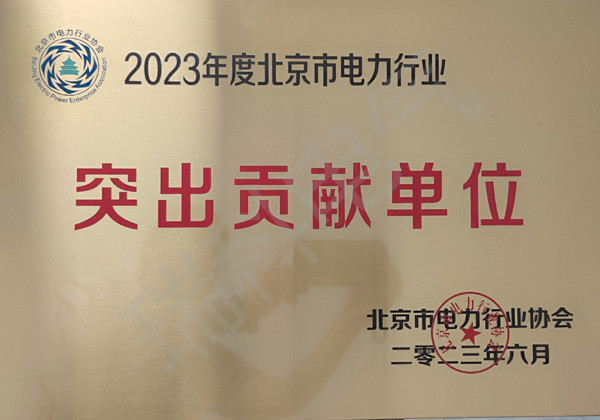 47、2023年度北京市電力行業(yè)突出貢獻單位