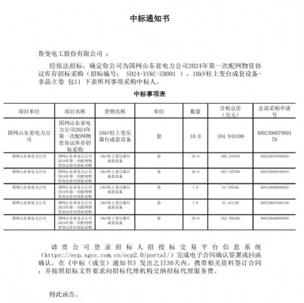 魯變電工股份有限公司